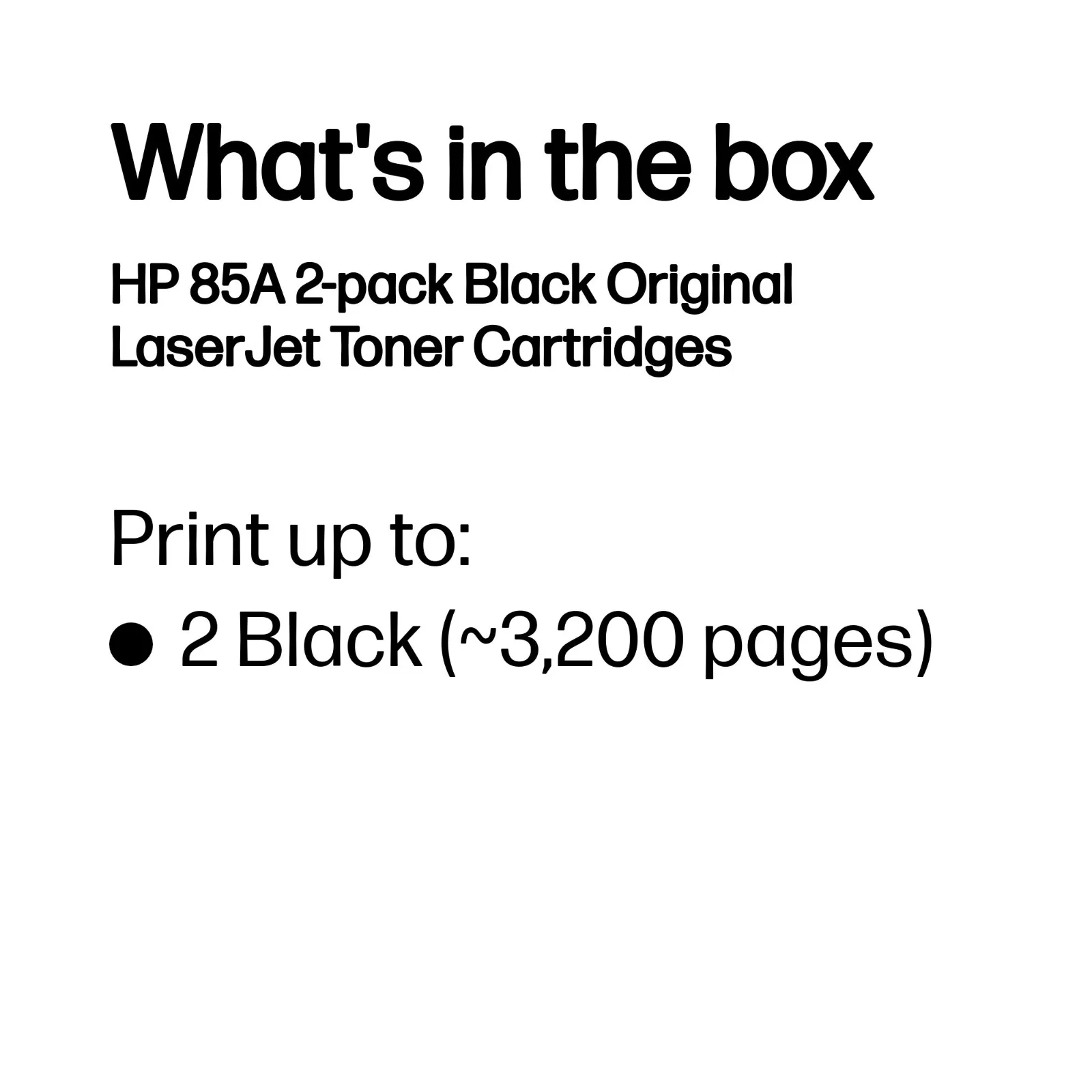 HP 85A 2-pack Black Original LaserJet Toner Cartridges toner cartridge