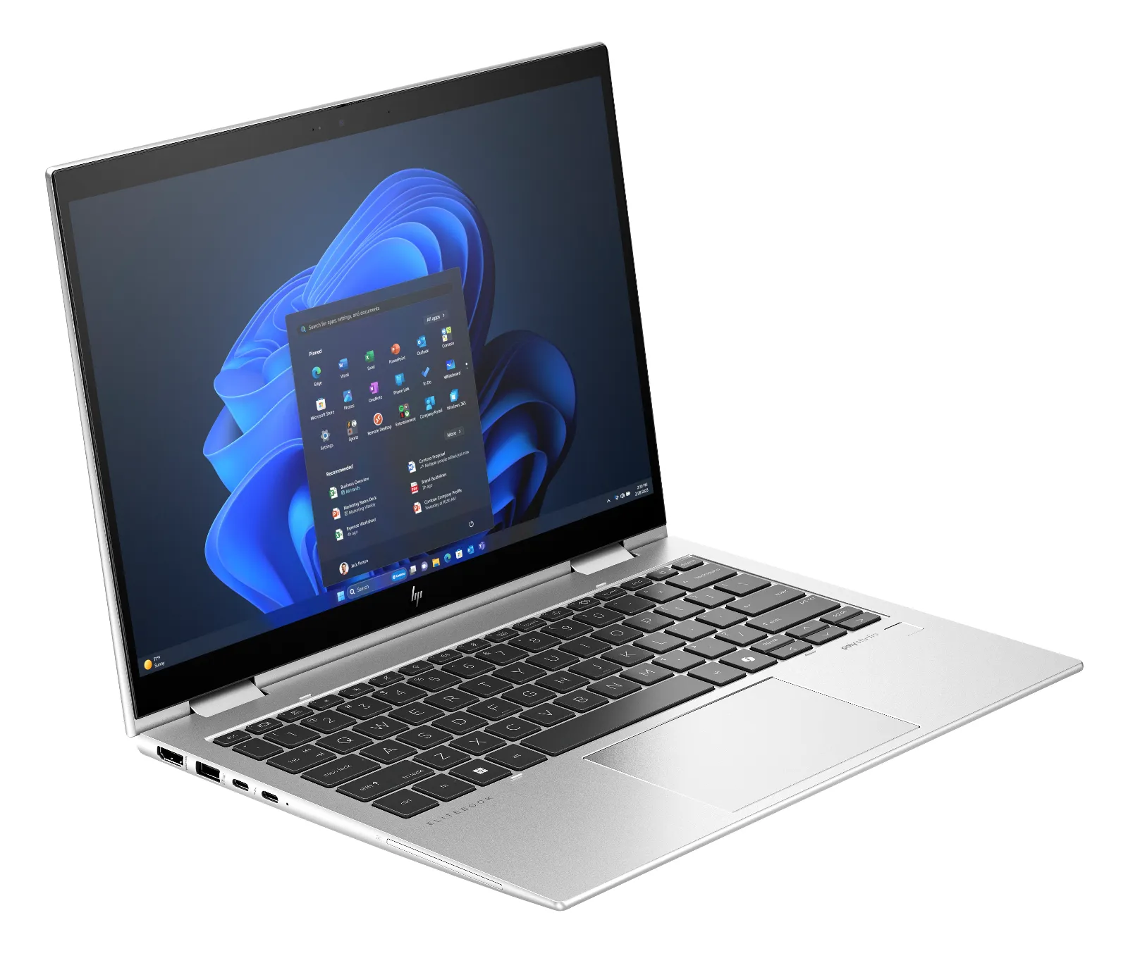 HP Elite x360 830 13 inch G11 2-in-1 Notebook PC, right side view