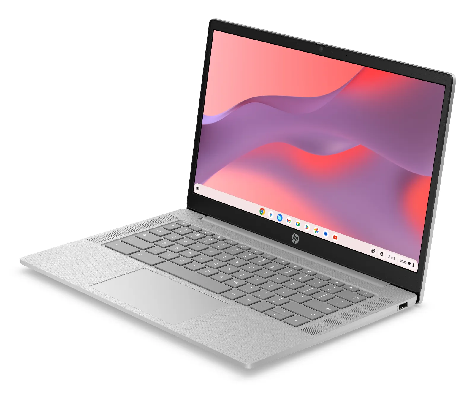 HP Chromebook 14a-nm0001MU, left side view