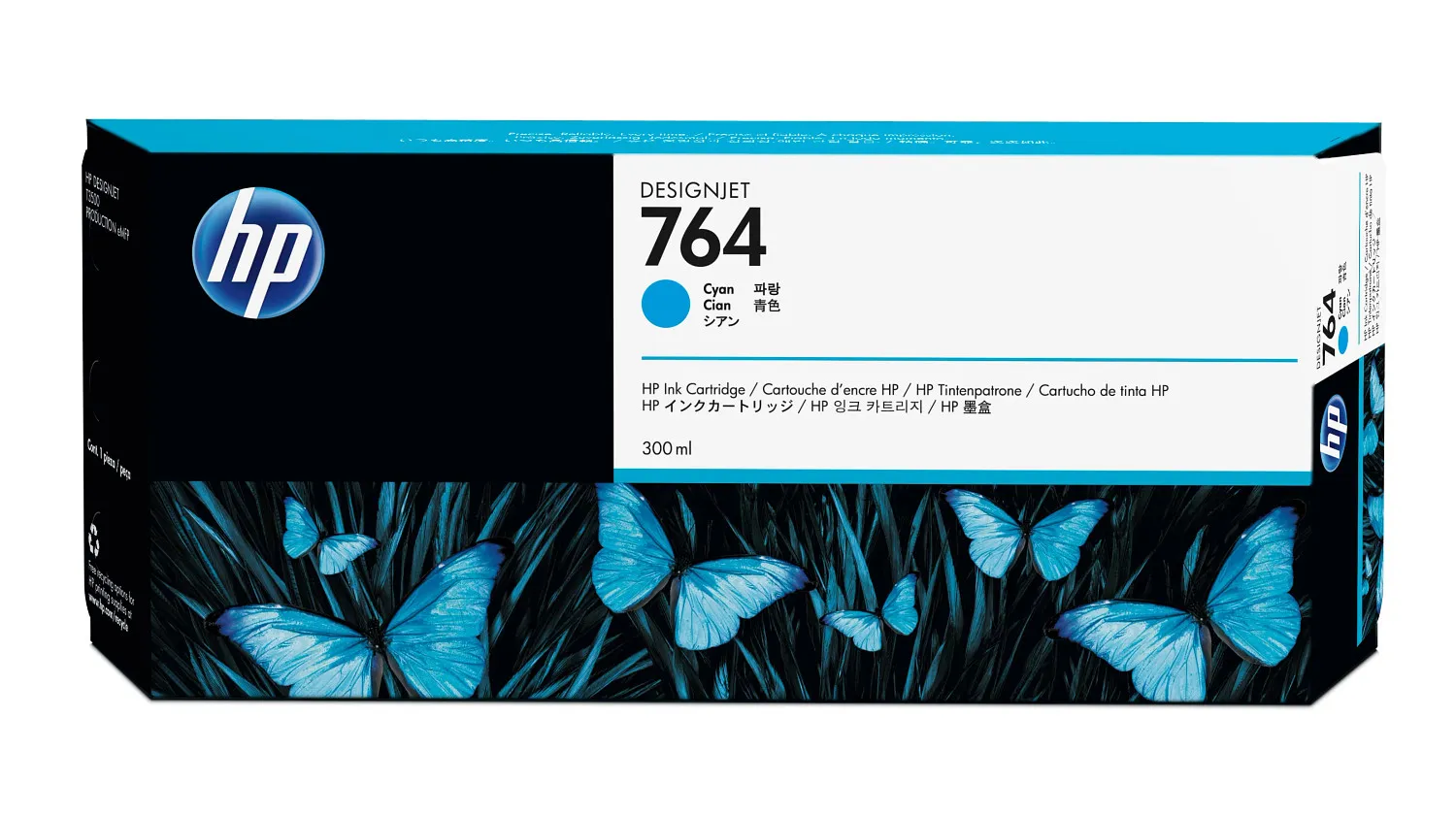 HP 764 300-ml Cyan DesignJet Ink Cartridge print head