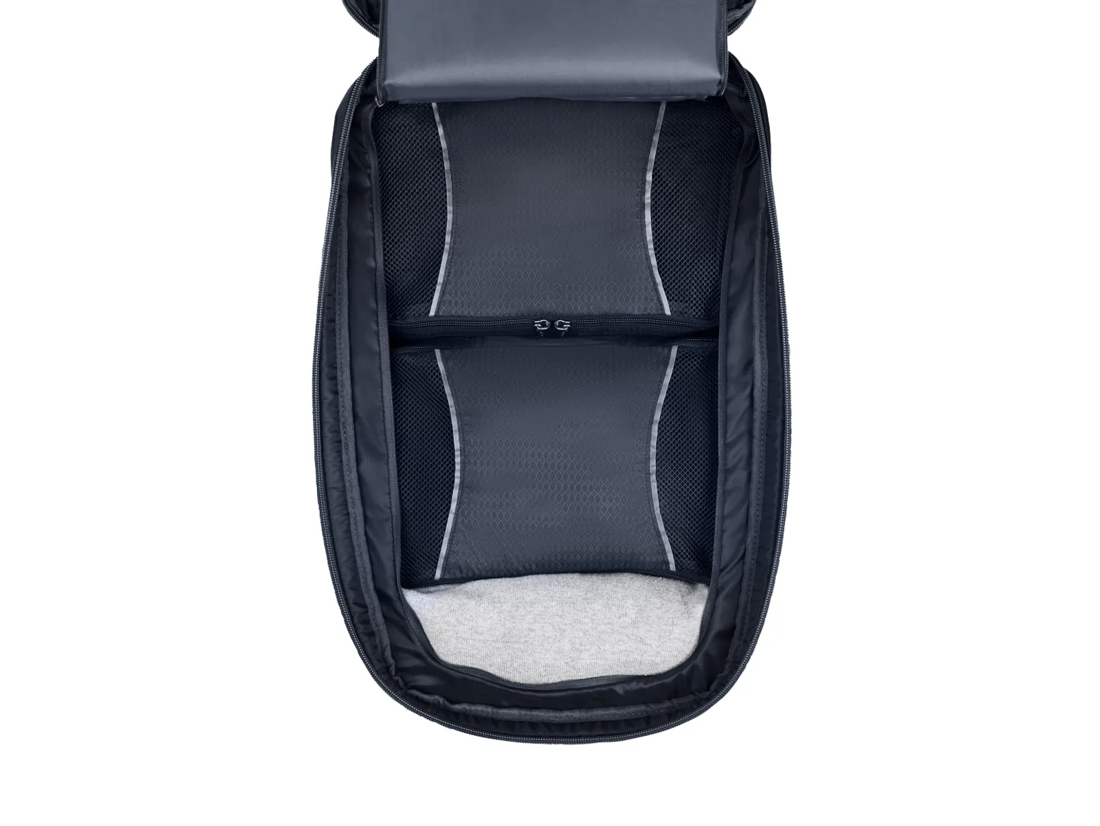 HP Travel Plus 30L 17-inch Laptop Backpack, top view