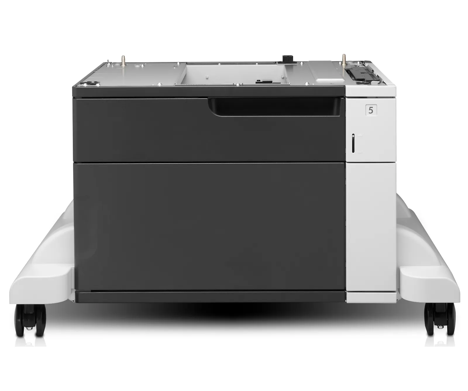 HP LaserJet 1x500-sheet Feeder with Cabinet and Stand, front view