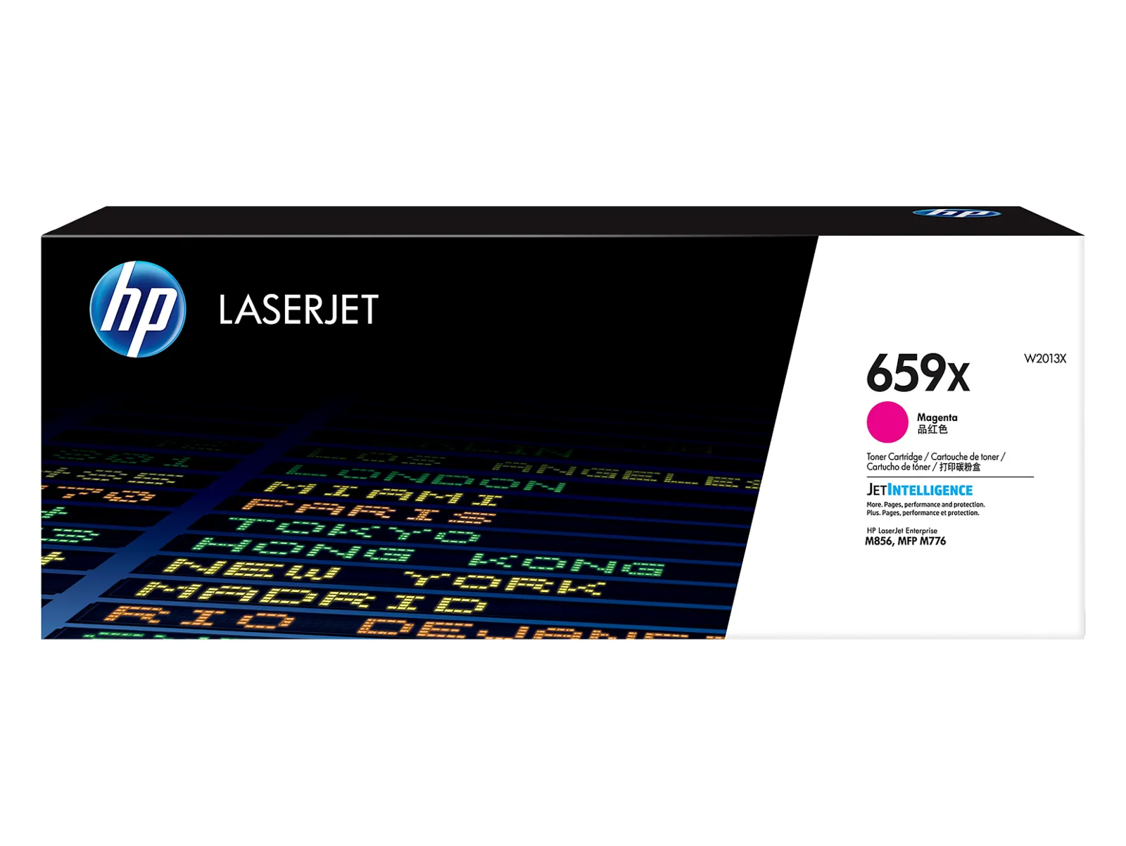 HP 659X High Yield Magenta Original LaserJet Toner Cartridge, front view