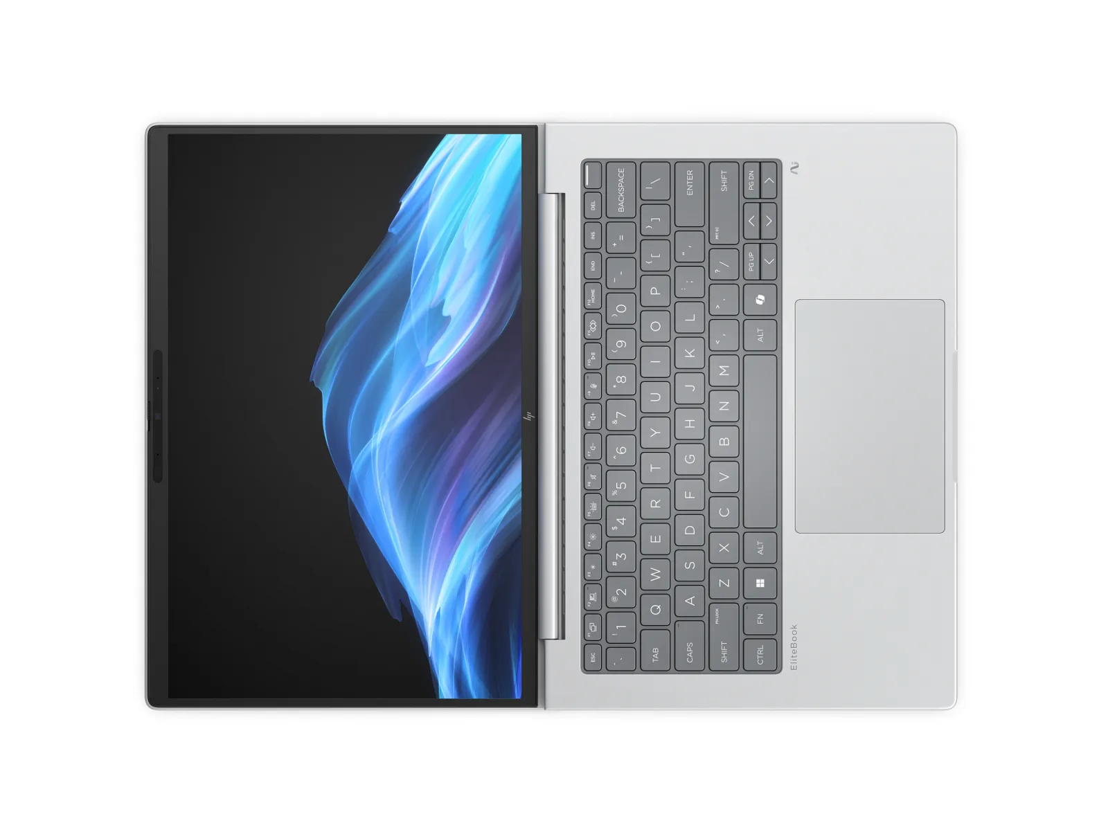 HP EliteBook 8 G1i 14 inch Notebook Next Gen AI PC, top view