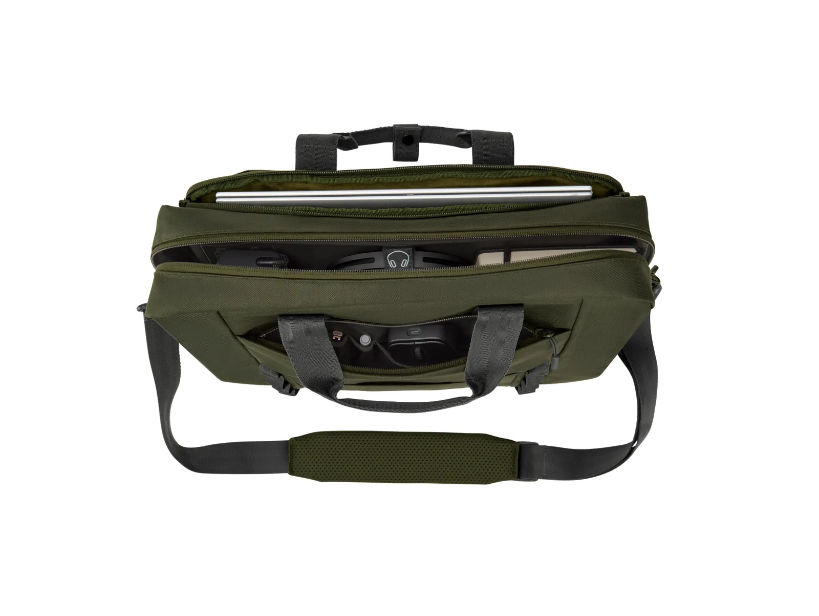 HP 15.6-inch Modular Laptop Bag, top view