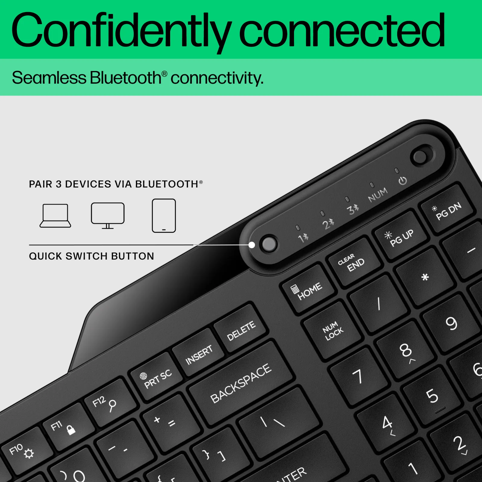 HP 460 Multi-Device Bluetooth keyboard
