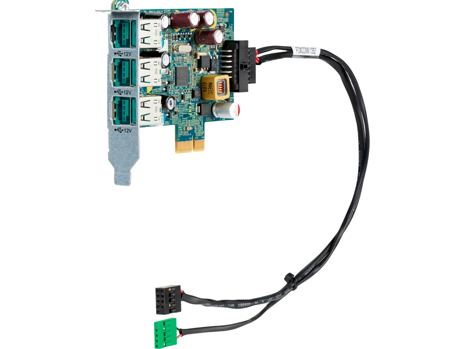 HP Engage Flex Pro 12V PUSB Standard Card, left side view