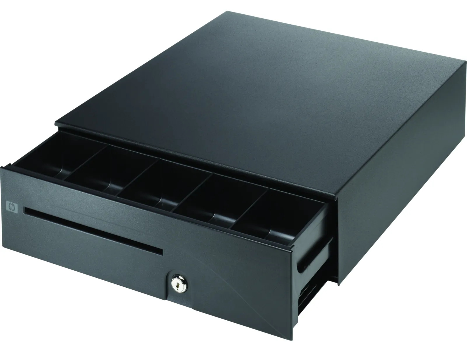HP Heavy Duty Cash Drawer, left side view