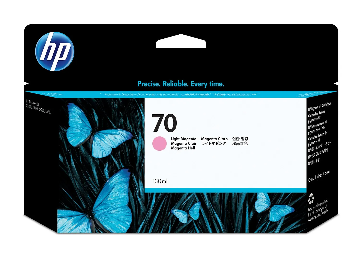 HP 70 130-ml Light Magenta DesignJet Ink Cartridge print head