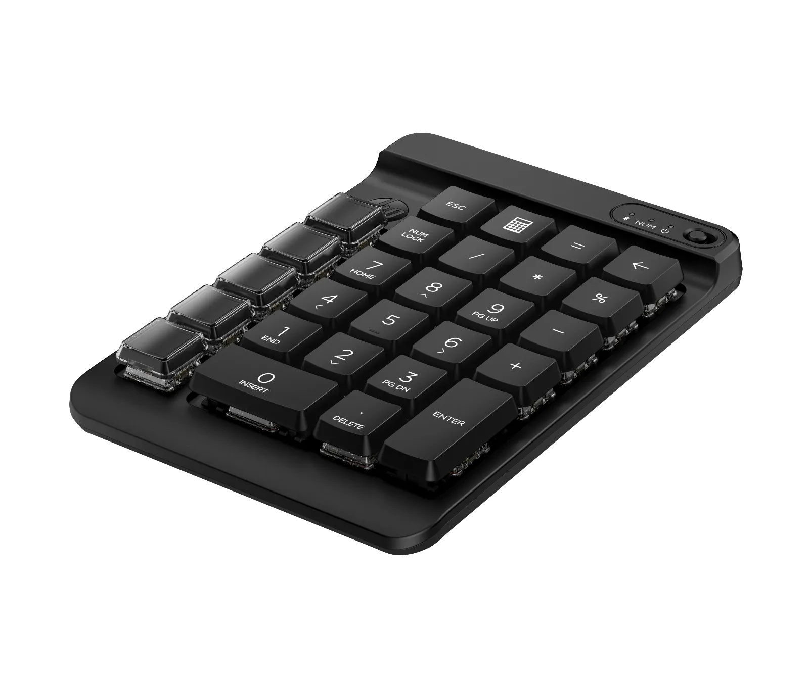 HP 435 Programmable Wireless Keypad, left side view