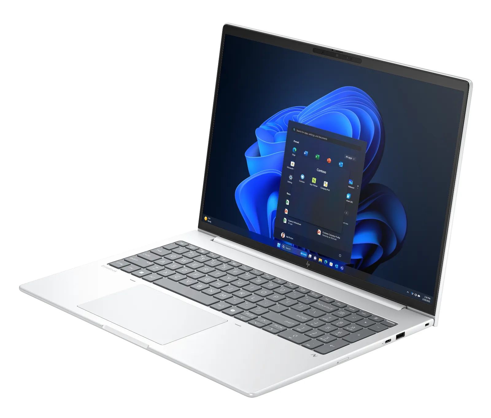 HP EliteBook 8 G1i 16 inch Notebook AI PC, left side view