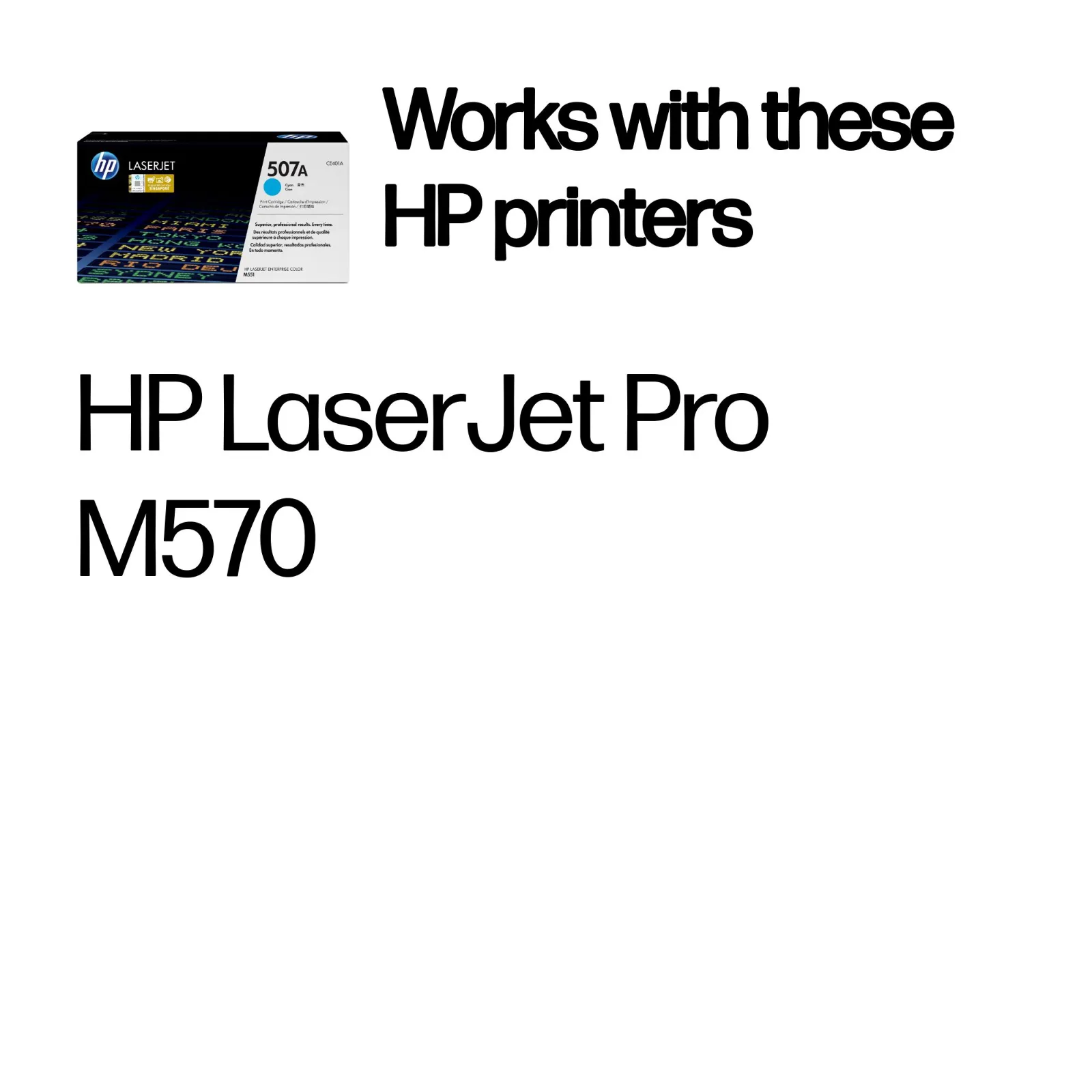 HP 507A Cyan Original LaserJet toner cartridge