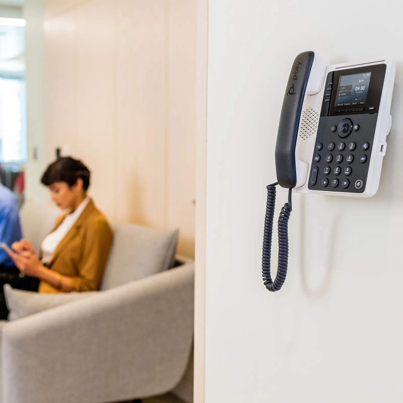 HP Poly Edge E100 and PoE-enabled IP phone
