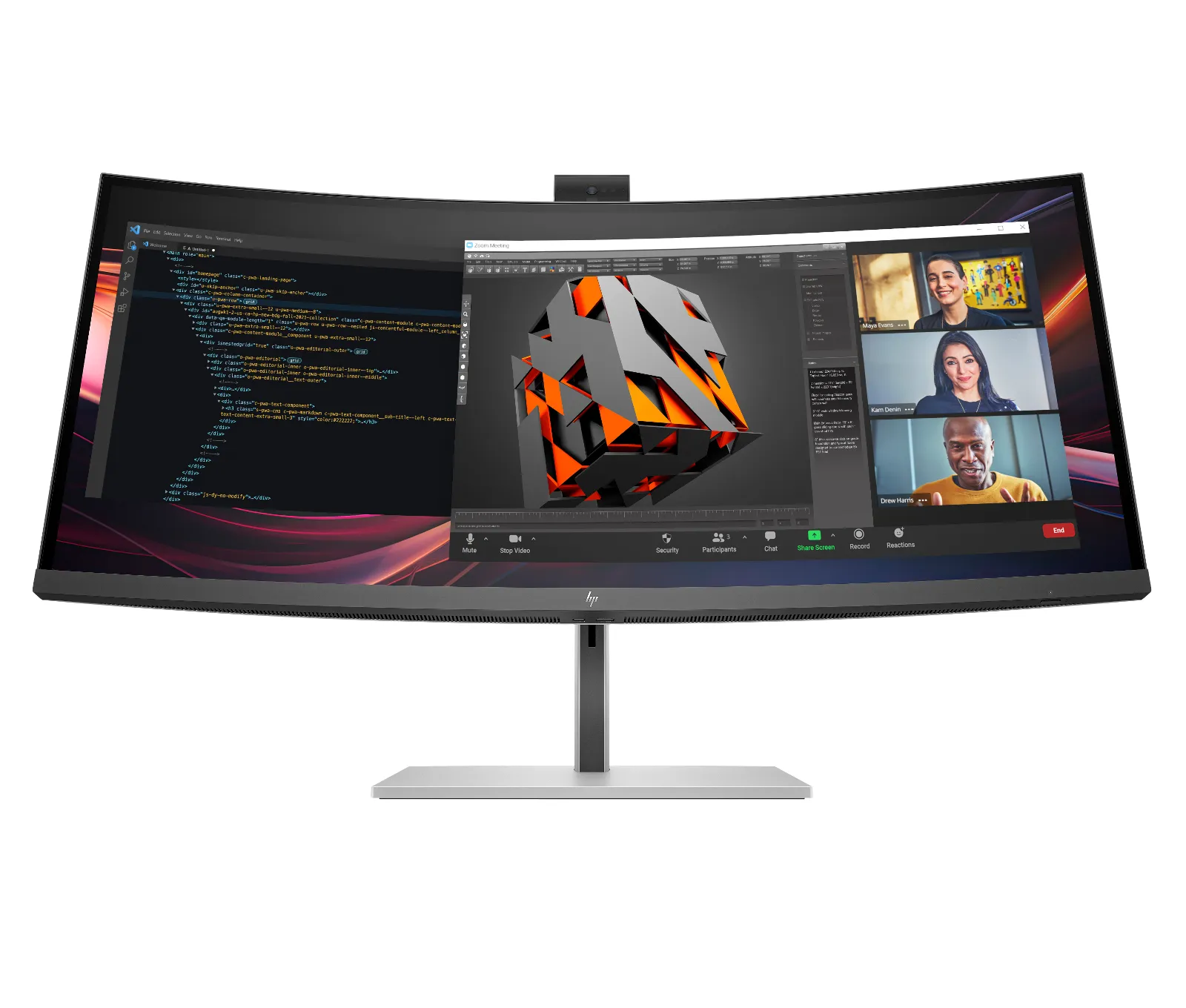 HP Series 7 Pro 34 inch WQHD Conferencing Monitor - 734pm computer monitor