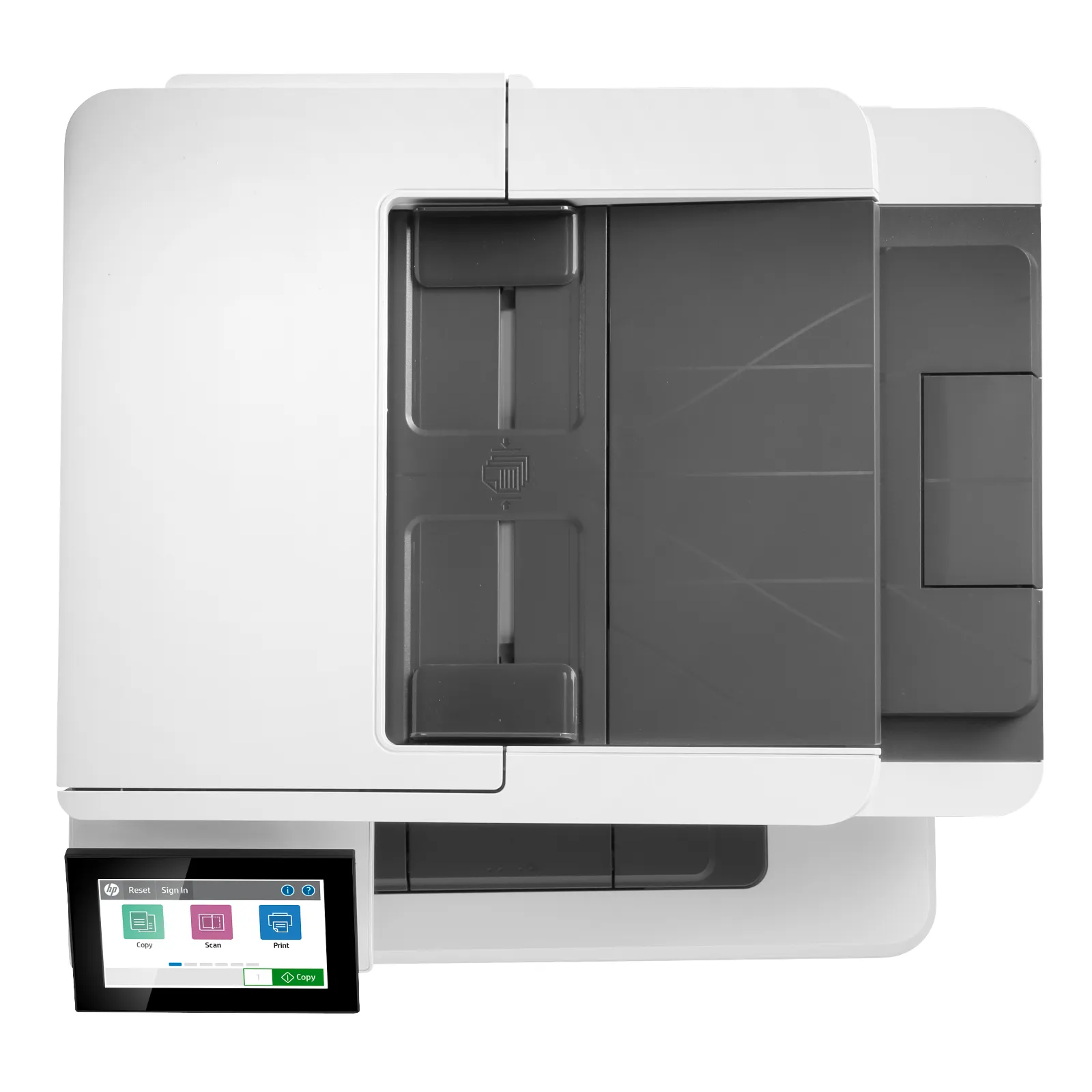 HP LaserJet Enterprise MFP M430f, top view