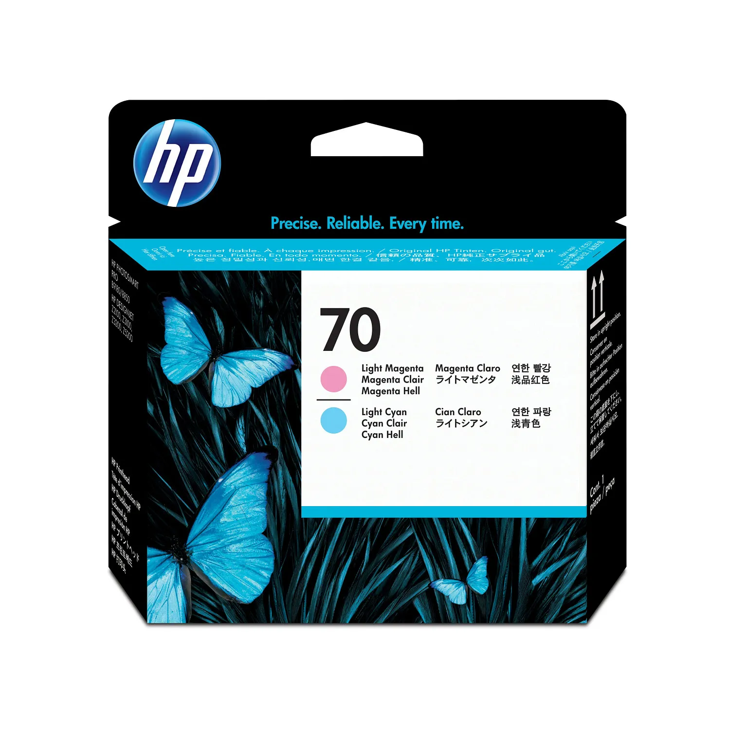 HP 70 Light Magenta and Light Cyan DesignJet Printhead print head