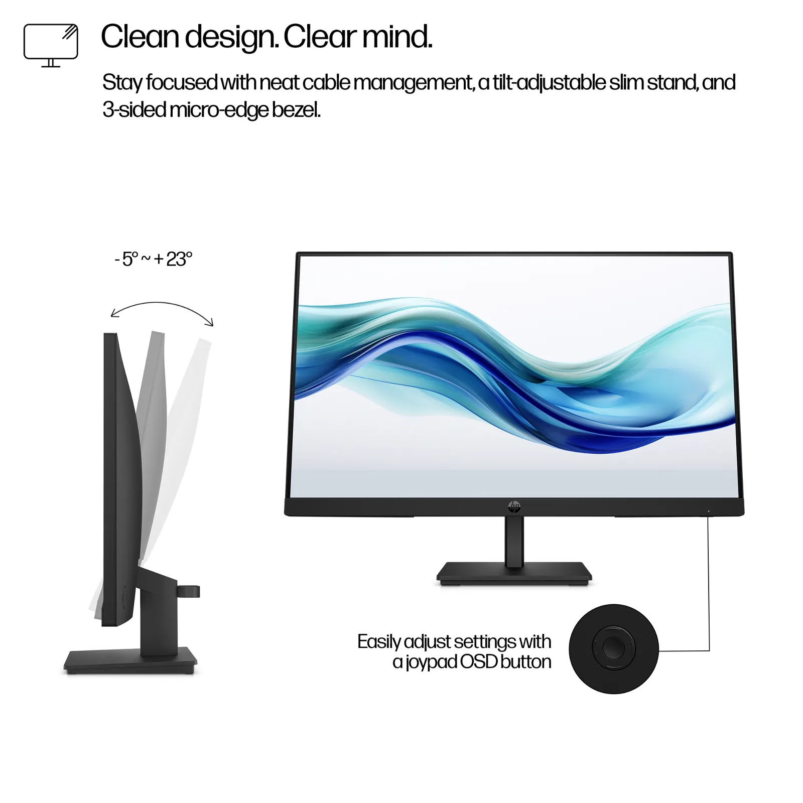 HP Series 3 Pro 23.8 inch FHD Monitor - 324pf computer monitor