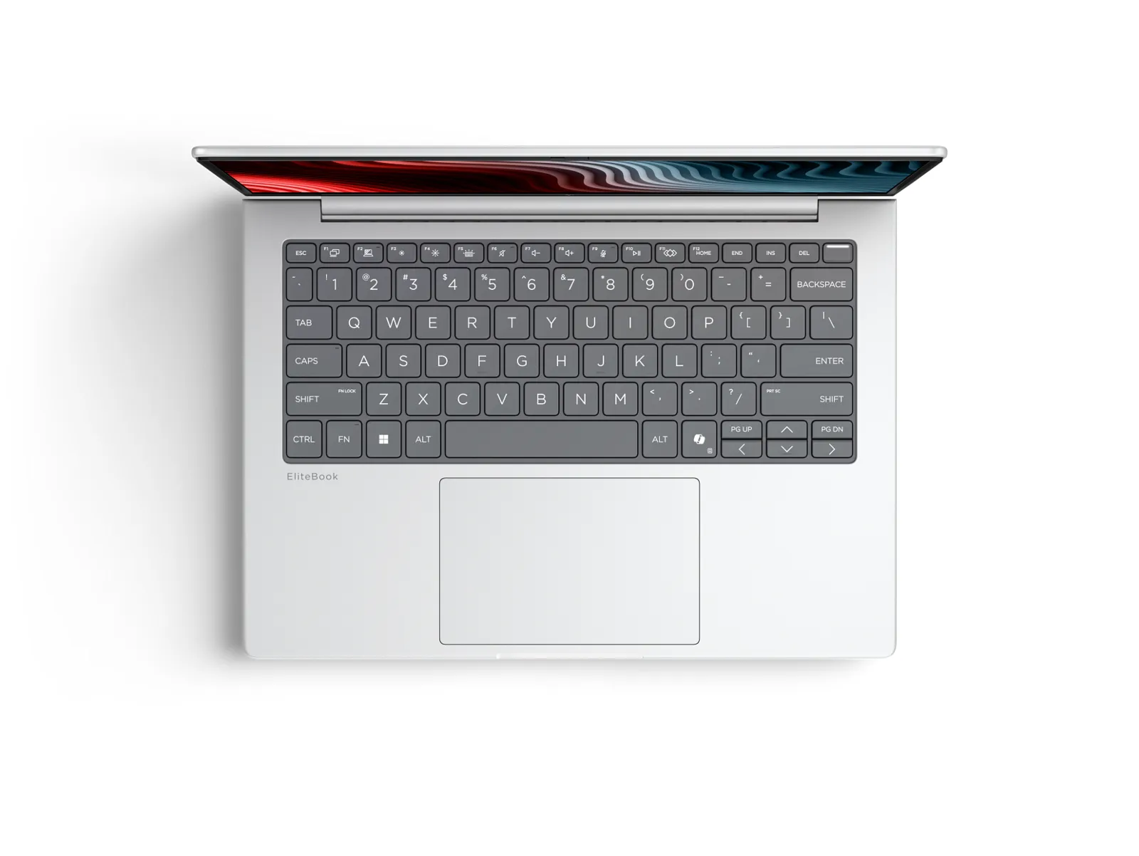 HP EliteBook 8 G2a 14 inch Notebook Next Gen AI PC, top view