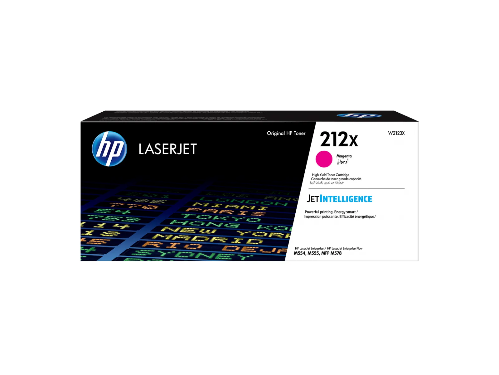 HP 212X High Yield Magenta Original LaserJet Toner Cartridge, front view