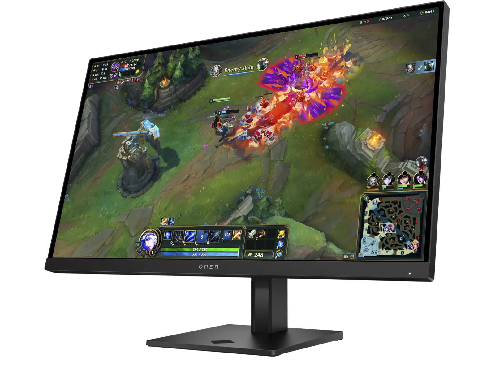 OMEN 27 inch QHD 180Hz Gaming Monitor - OMEN 27q G2, left side view