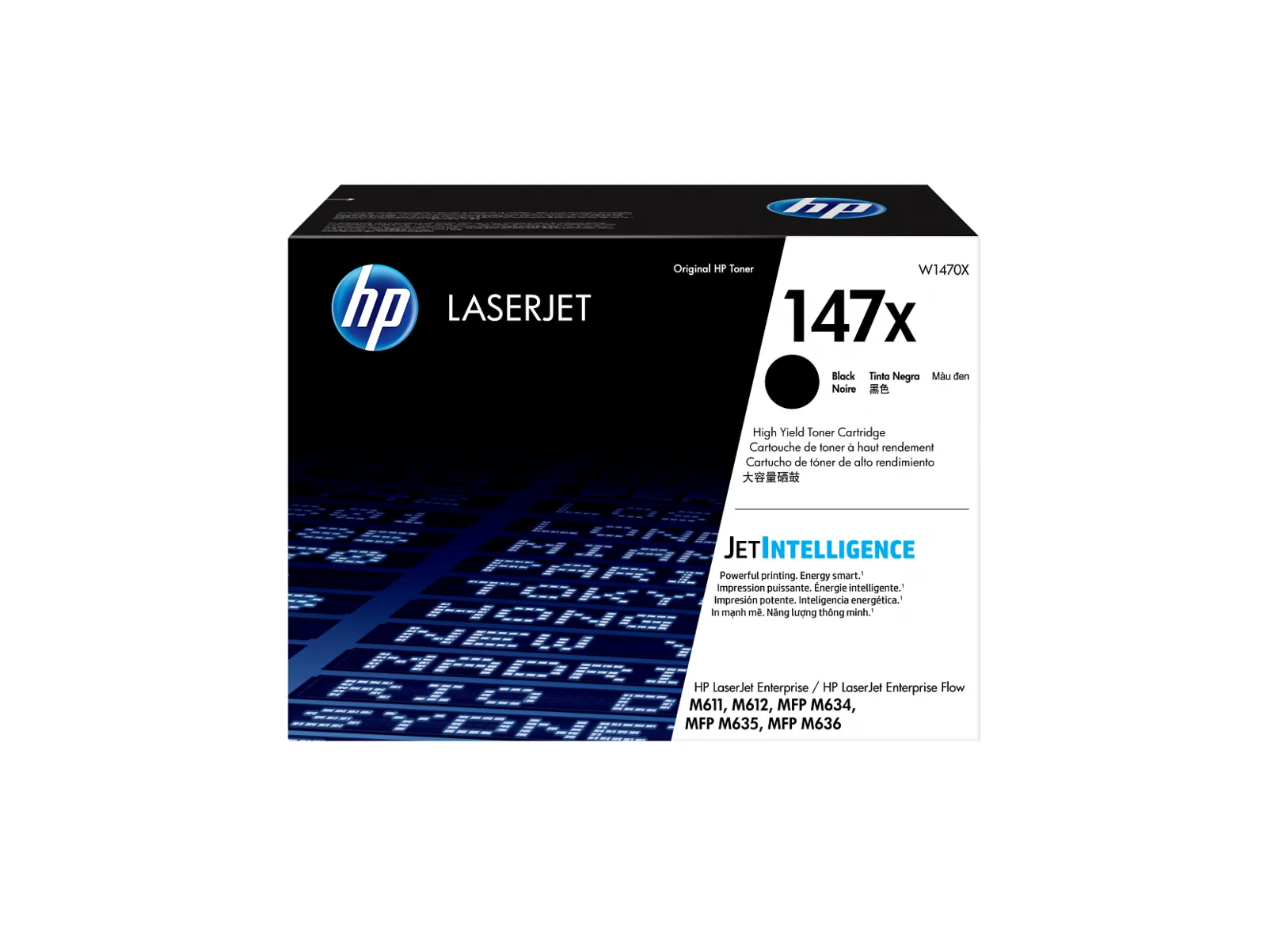 HP 147X High Yield Black Original LaserJet Toner Cartridge, front view