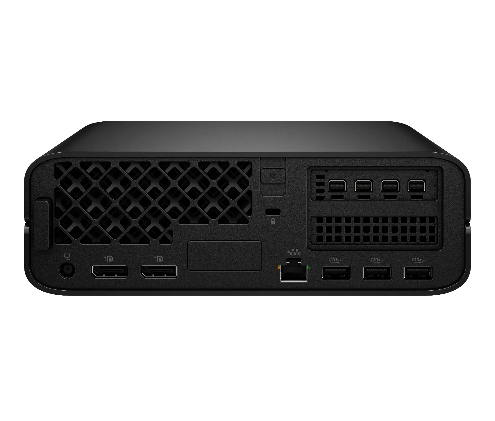HP Z2 Mini G1i Workstation Desktop PC, rear view