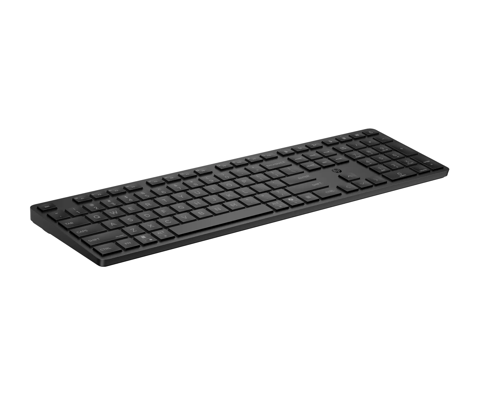 HP 495K Multi-Device Dual-Mode Keyboard, rear view