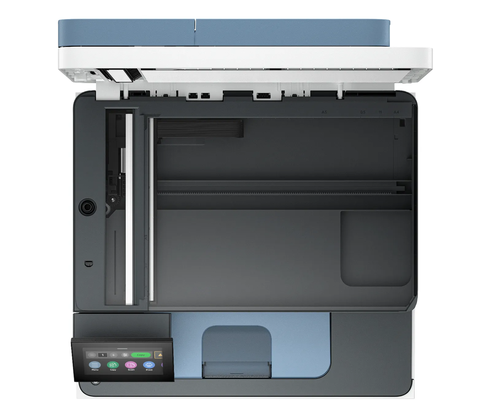HP Color LaserJet Pro MFP 3301fdw, top view