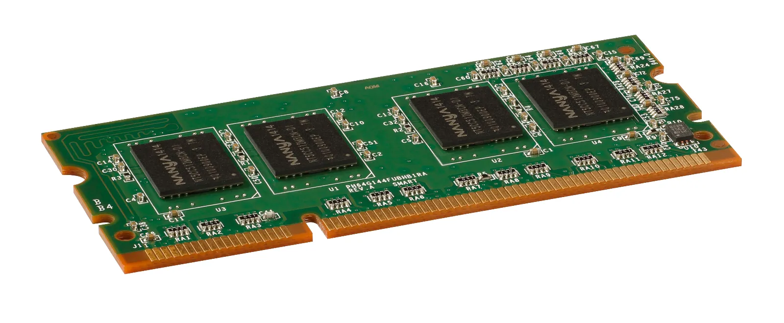 HP 2 GB x32 144-pin (800 MHz) DDR3 SODIMM, right side view