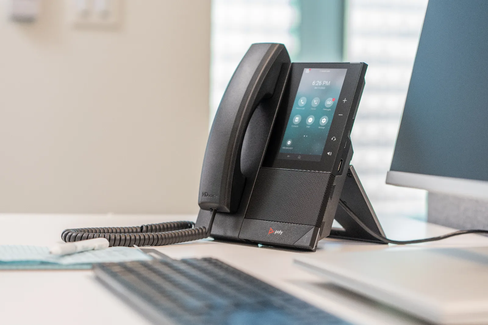 HP Poly CCX 505 Business Media Phone for Microsoft Teams and PoE-enabled IP phone