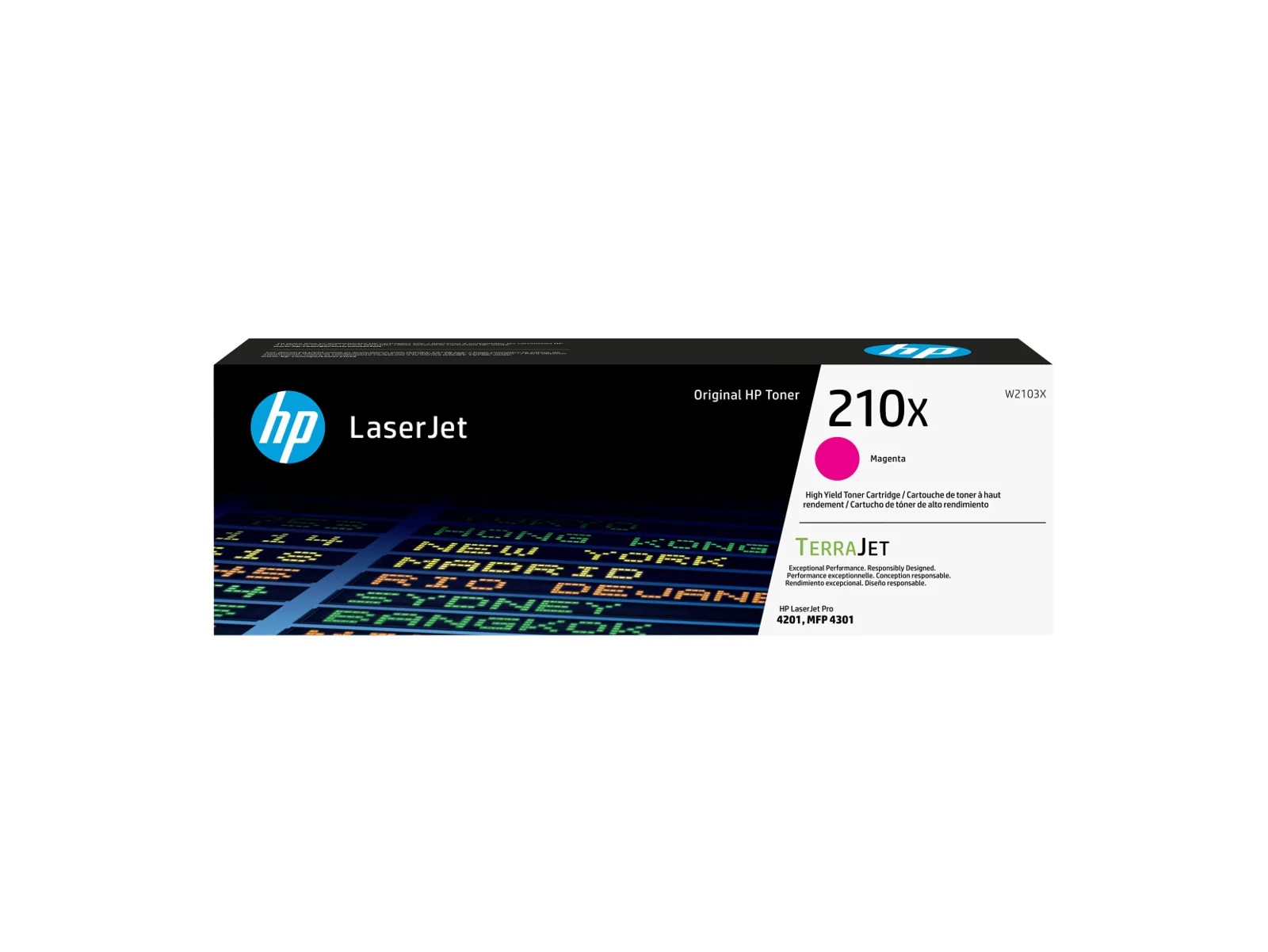 HP 210X Magenta Original LaserJet Toner Cartridge, front view