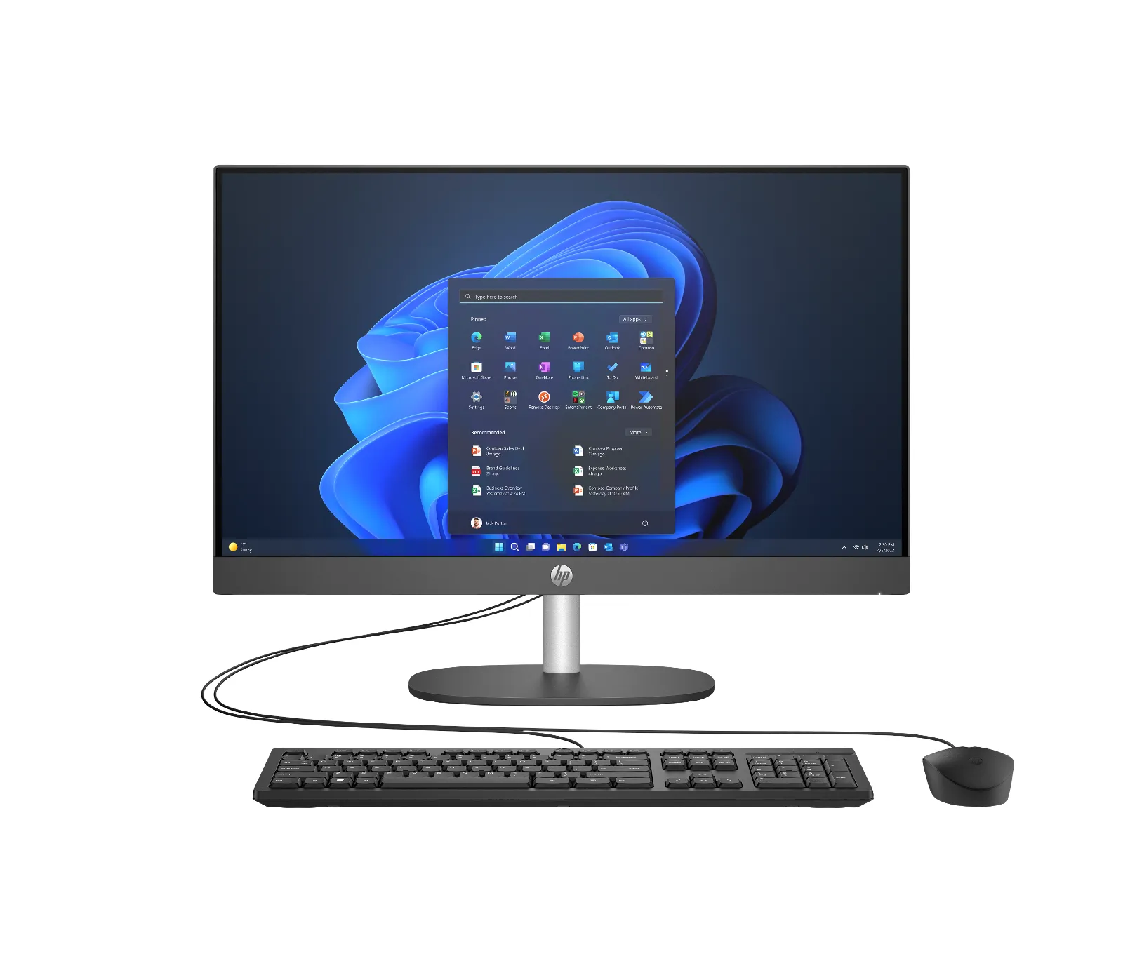 HP ProOne 240 G10 Desktop PC, front view