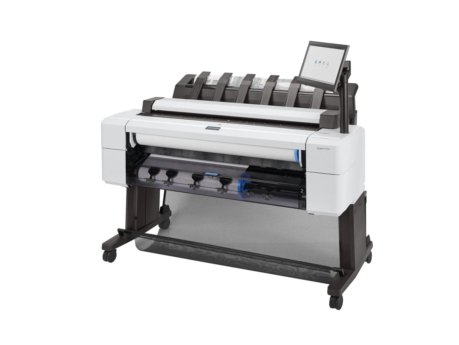 HP DesignJet T2600dr 36-in PostScript Multifunction Printer Plus Edition - Build Connected, left side view