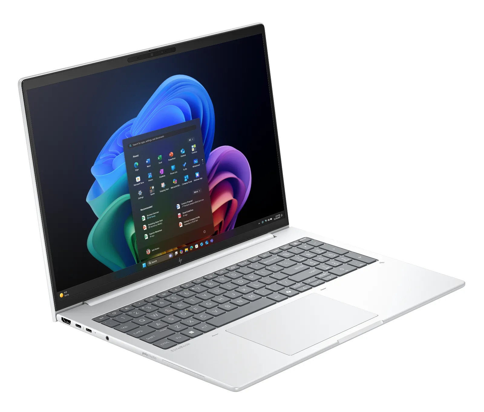 HP EliteBook 8 G1i 16 inch Notebook Next Gen AI PC, right side view