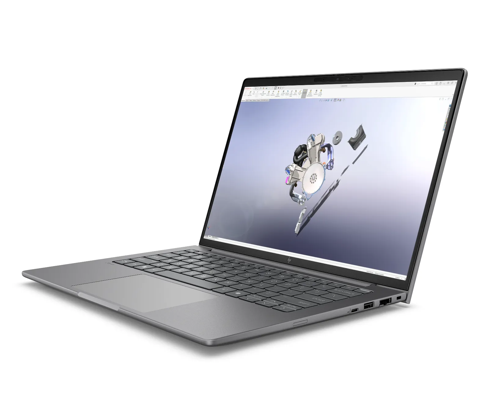 HP ZBook 8 G1i 14 inch Mobile Workstation PC, left side view
