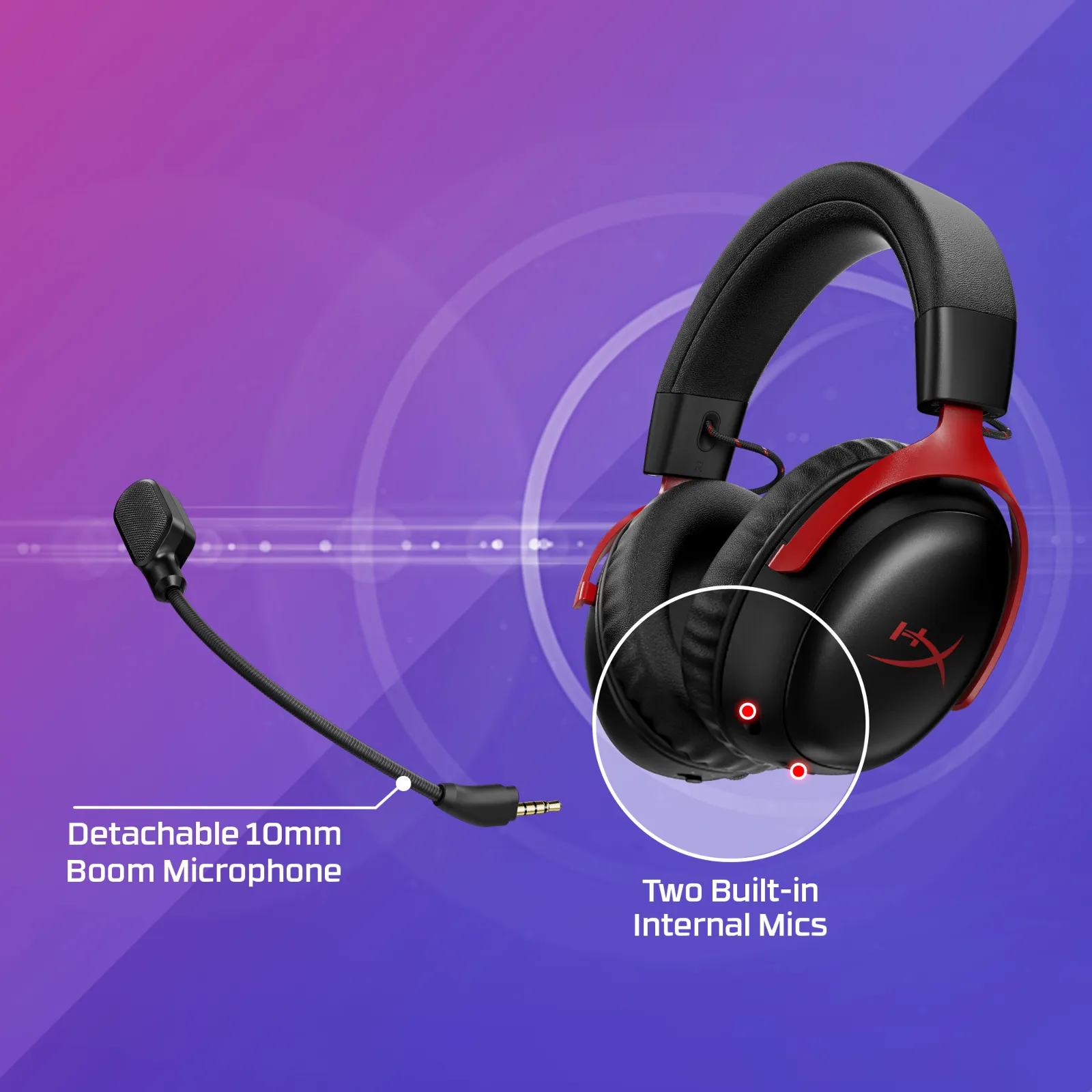 HyperX Cloud III S Wireless Black-Red Gaming Headset