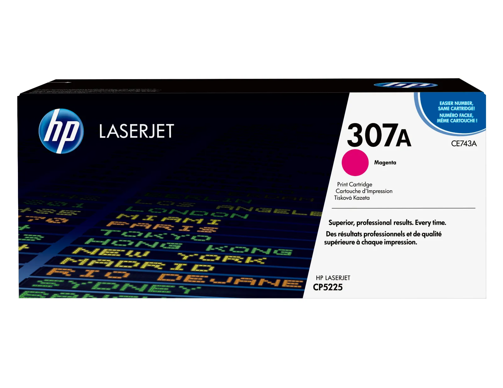 HP 307A Magenta Original LaserJet Toner Cartridge, front view
