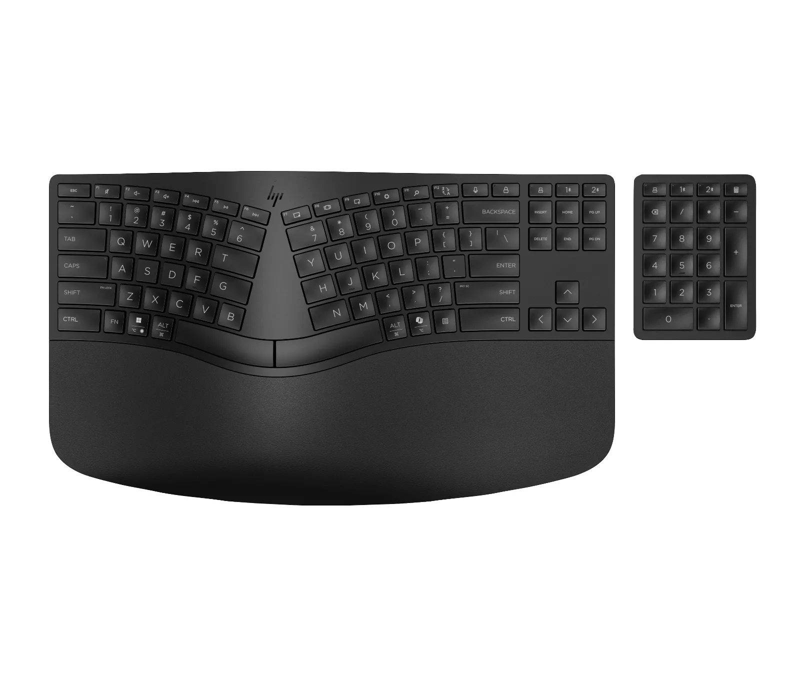HP 960 Ergonomic Wireless Keyboard, top view