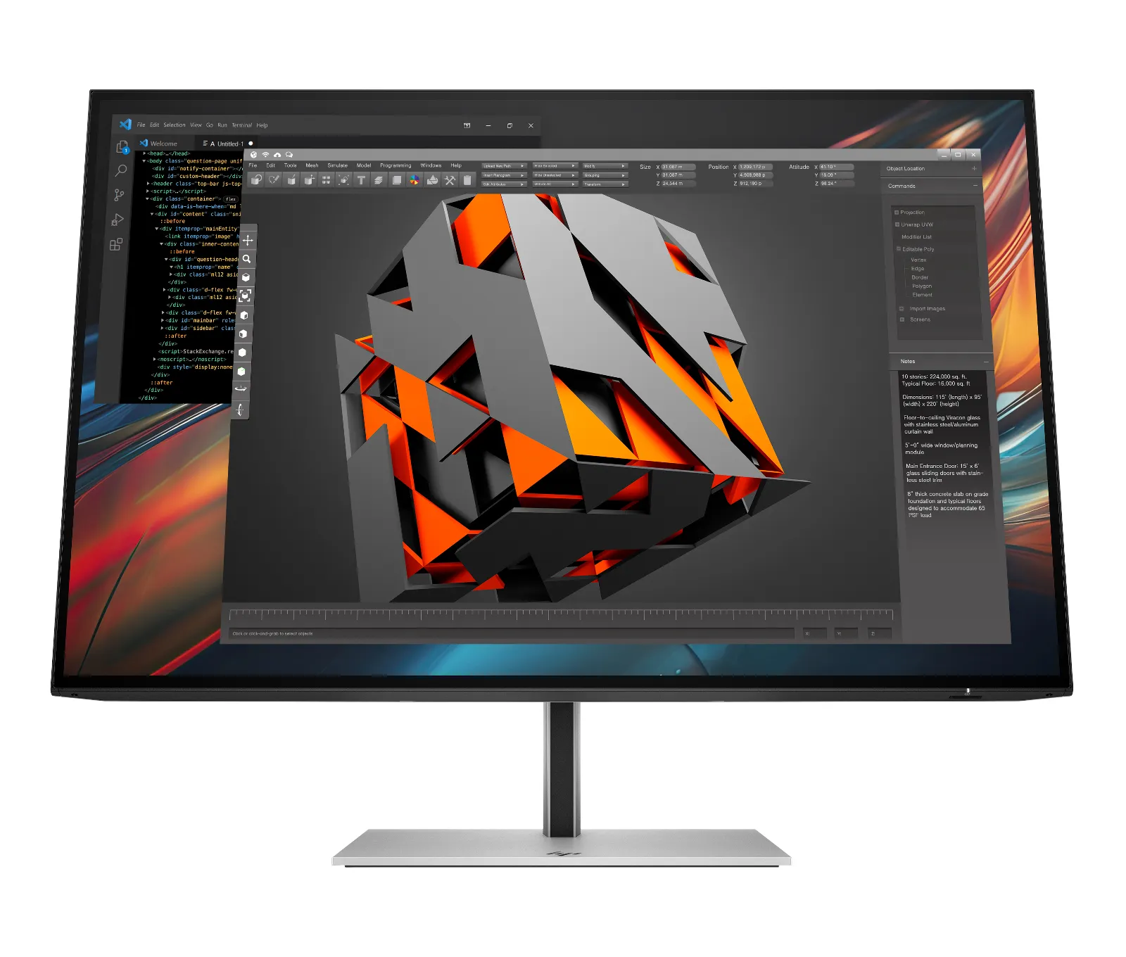 HP Series 7 Pro 24 inch WUXGA USB-C Monitor - 724pu computer monitor