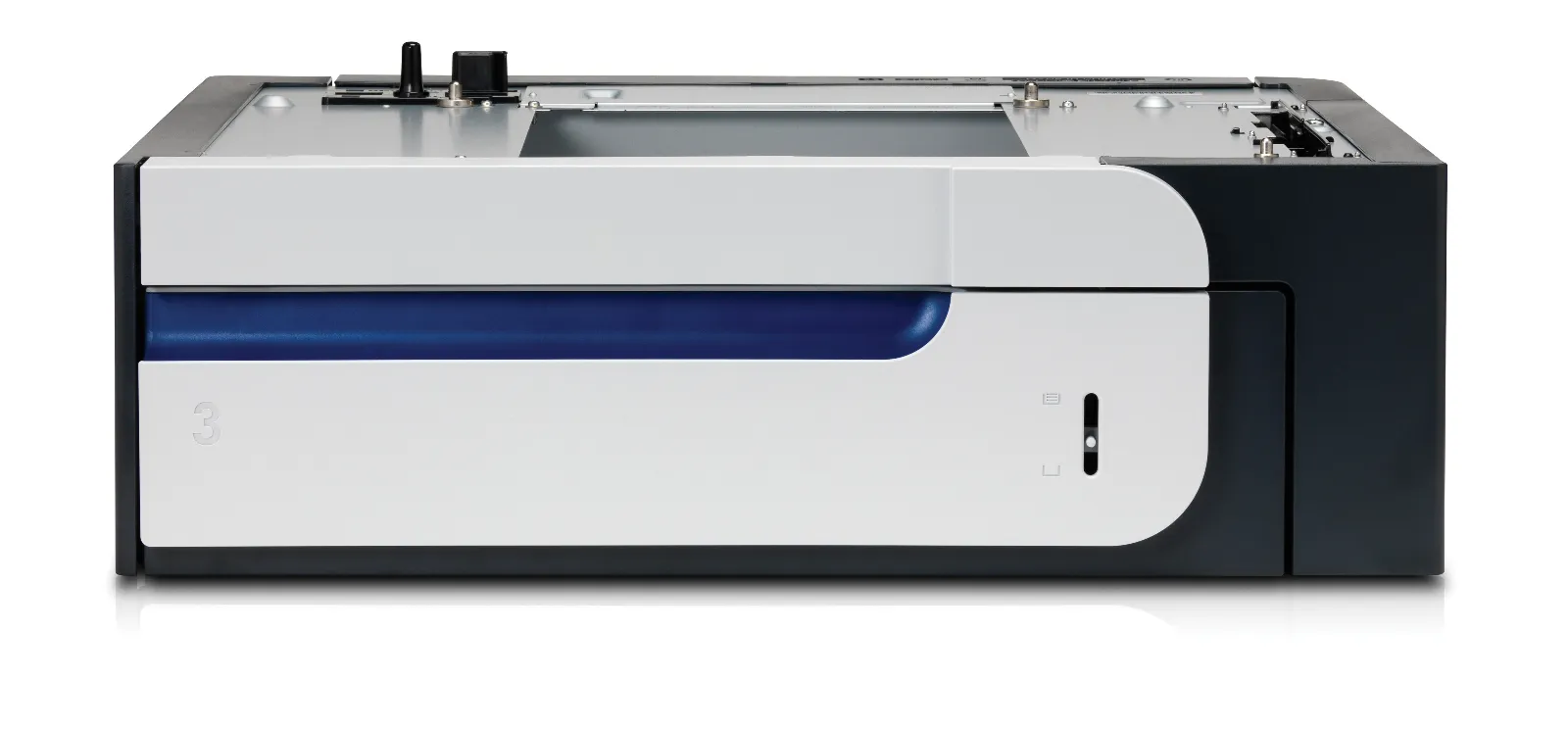 HP Color LaserJet 500-sheet Paper and Heavy Media Tray, front view