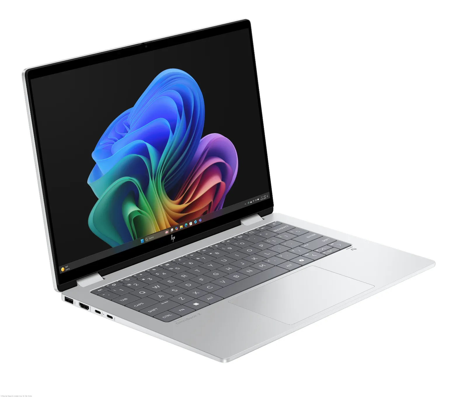 HP OmniBook X Flip 2-in-1 Laptop Next Gen AI 14-fk0068AU, right side view