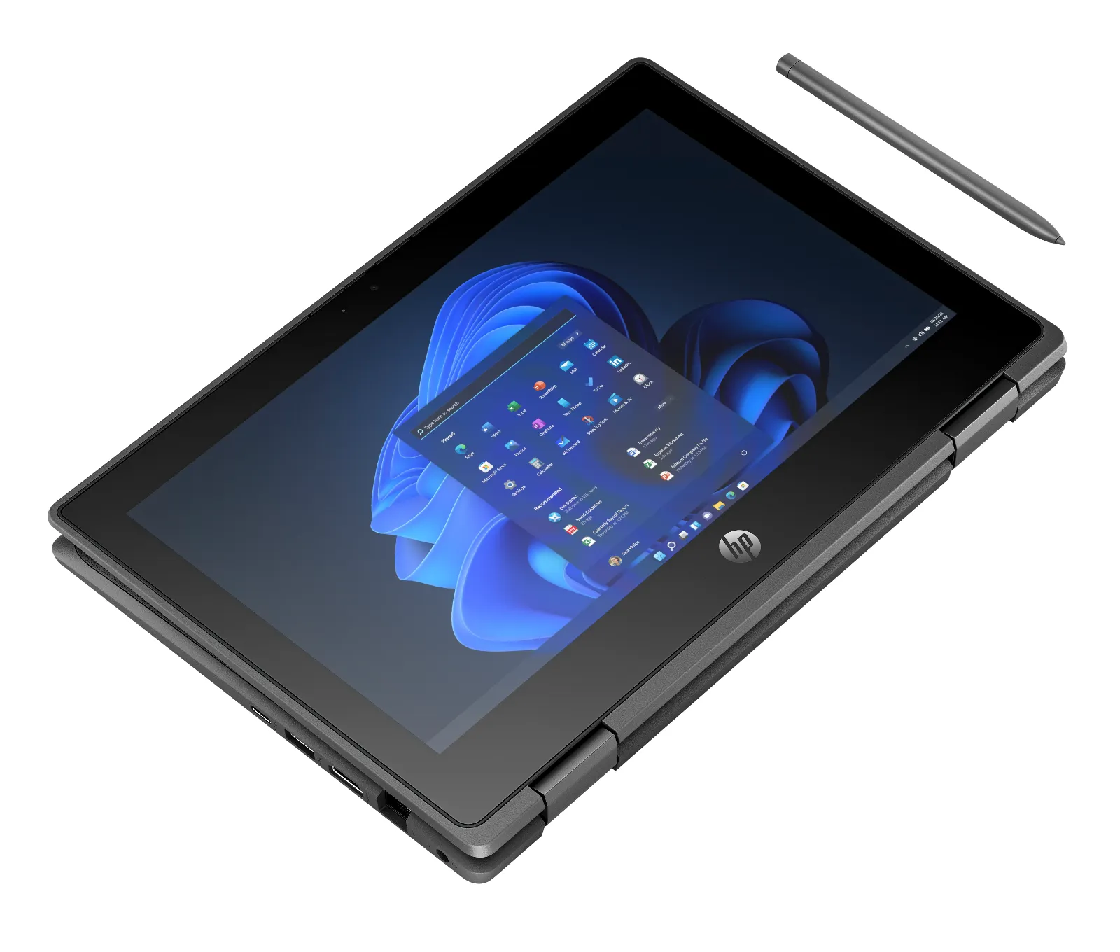 HP Fortis Flip G1i 11 inch Notebook PC, top view