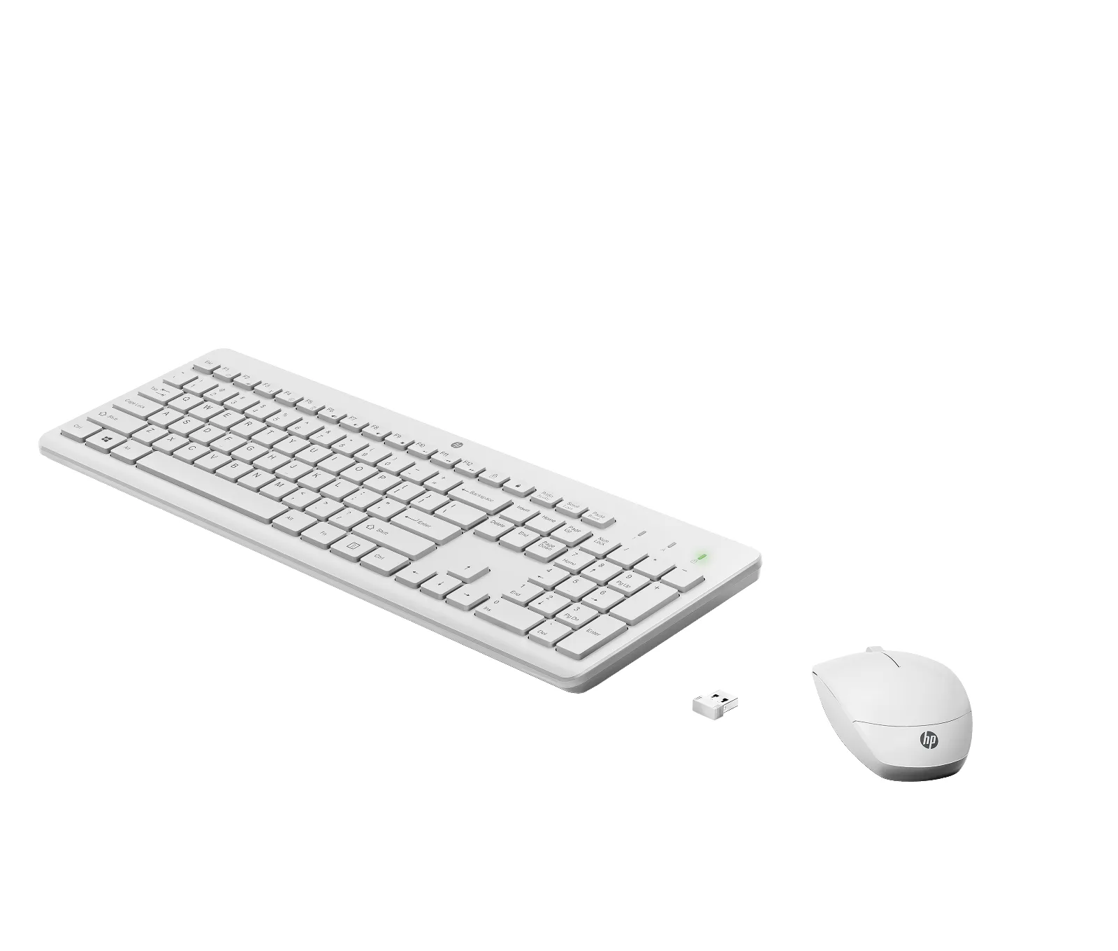 HP 230 Wireless Mouse and Keyboard Combo, left side view