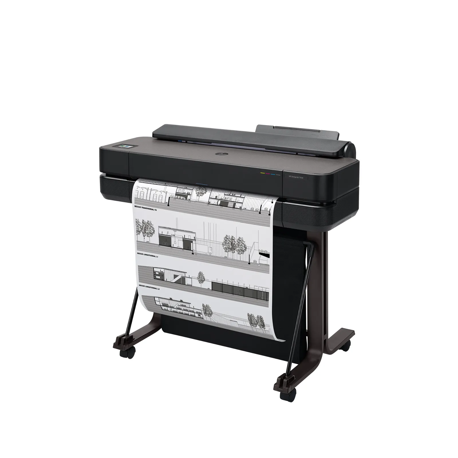 HP DesignJet T650 24-in Printer, left side view