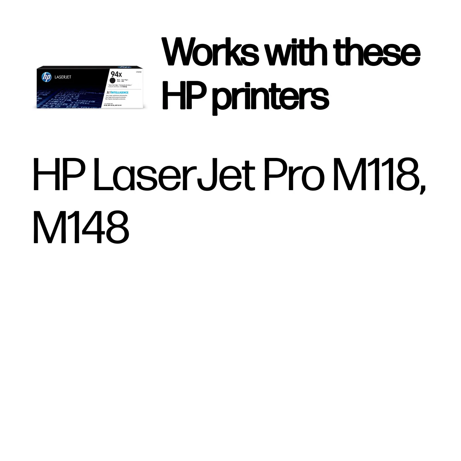 HP 94X High Yield Black Original LaserJet toner cartridge