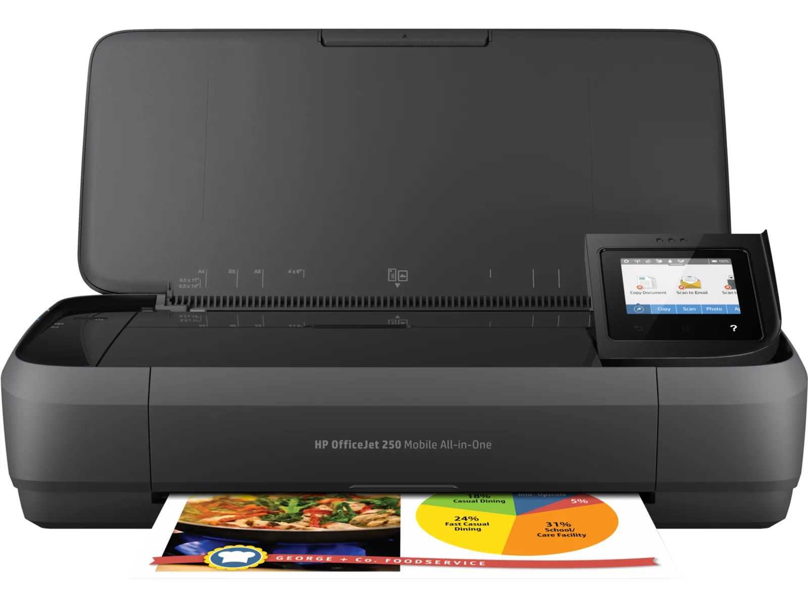 HP OfficeJet 250 Mobile All-in-One Printer, front view