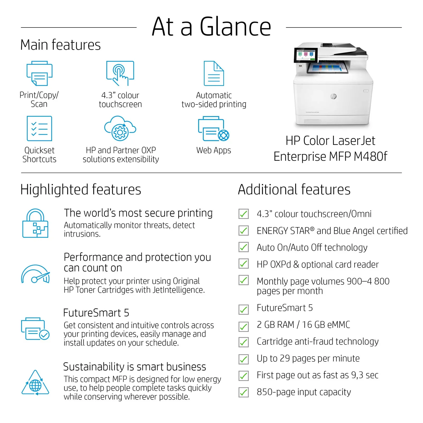 HP Color LaserJet Enterprise MFP M480f