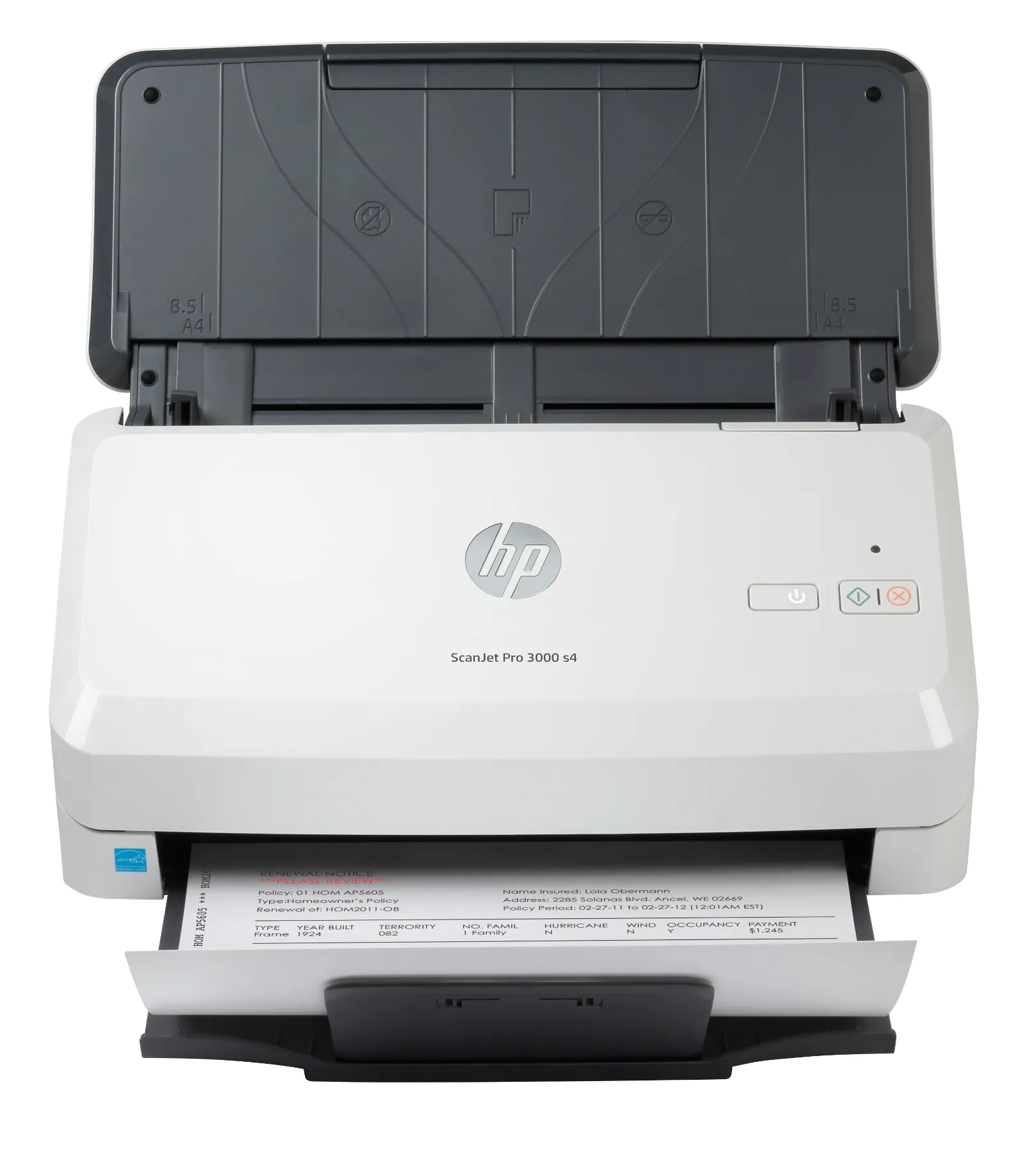HP ScanJet Pro 3000 s4 Sheet-feed Scanner, front view