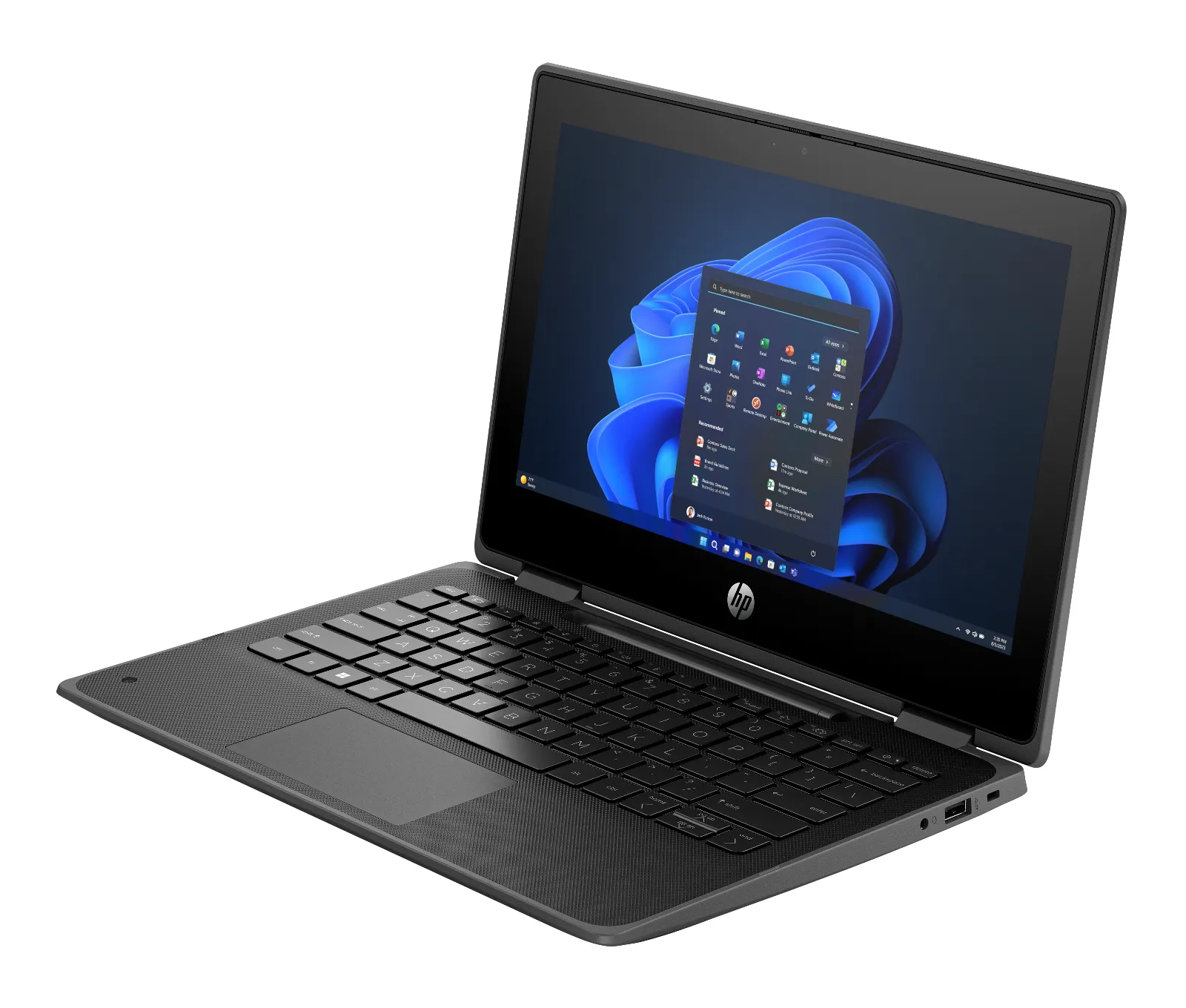 HP Fortis Flip G1i 11 inch Notebook PC, left side view