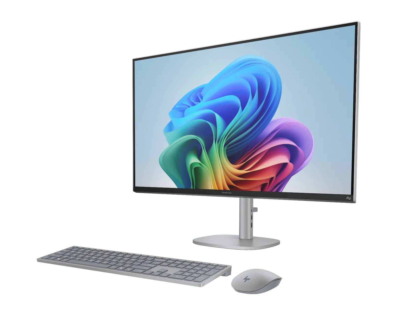 HP OmniStudio X All-in-One Desktop Next Gen AI 32-c1000a PC, left side view